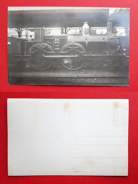 Foto AK EISENBAHN um 1910 Dampflok 461 Lokomotive am Bahnsteig  ( 22787