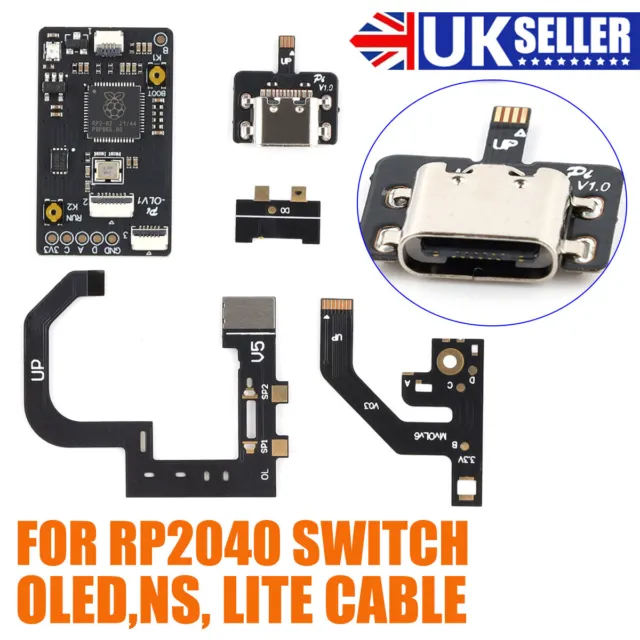 New RP2040 Game Console Cable Chip Replacement Parts for Switch NS/Lite/OLED UK