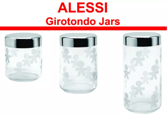 ALESSI Girotondo Jars AKK36, AKK37, AKK38 FREE UK DELIVERY
