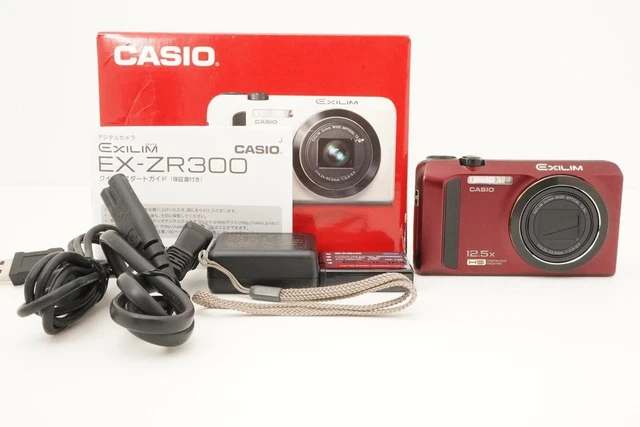 CASIO - EX-ZR300 レッド  M666 CASIO EX-ZR300 Red Digital Camera High Speed EXILIM 24mm