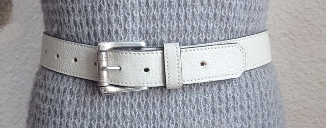 Ceinture En Cuir Tressé JEAN LOUIS FERNANDEZ – Marron – Taille 75 Cm – Occasion En Super état – Made In France