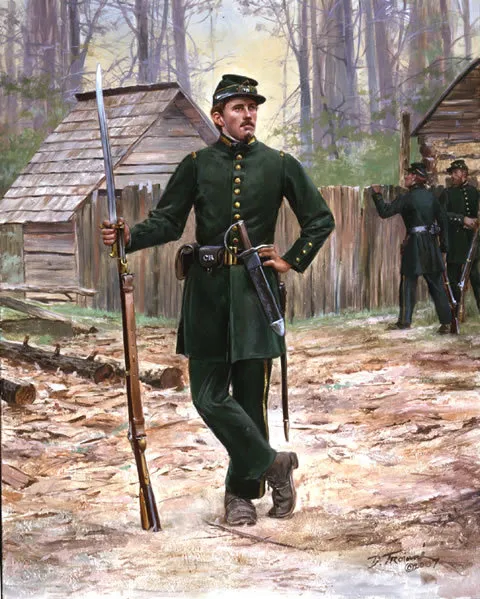 "Clinch Rifles, Georgia Militia 1861" Don Troiani Civil War Print