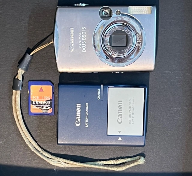 Canon IXUS 850 IS 7.1MP Compact Digital Camera Silver Tested