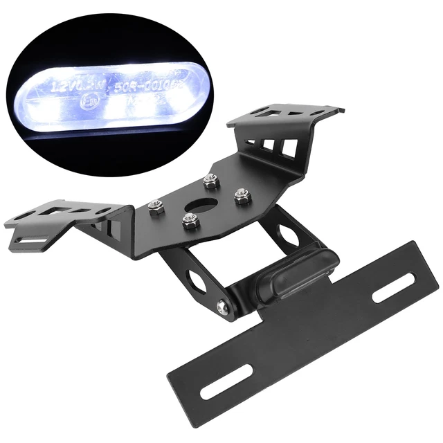 Motorcycle LED License Plate Bracket Holder Mount Fit For CBR650R CB650R Auto