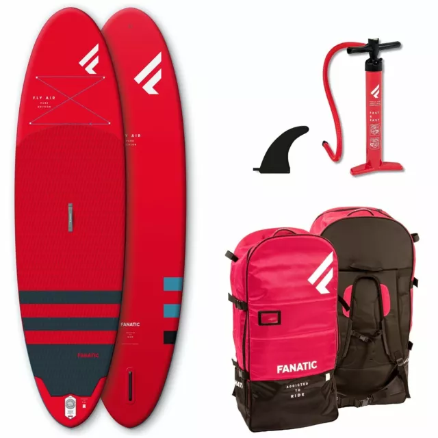 ISUP BOARD Fly Air PURE SUP Board Paddelboard, FANATIC red