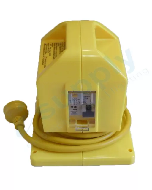 15 amp Portable Power Outlet Power Point Socket RCBO Protected Yellow 3
