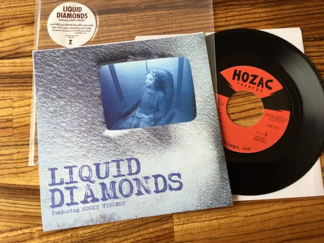 Liquid Diamonds (Sonny Vincent) – Aw Maw - US 2014 7" NEW (600 only) Proto-punk