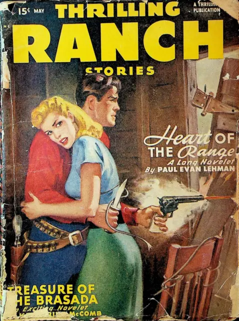 Thrilling Ranch Stories Pulp May 1949 Joe Archibald Cibolo Ford Jackson Cole