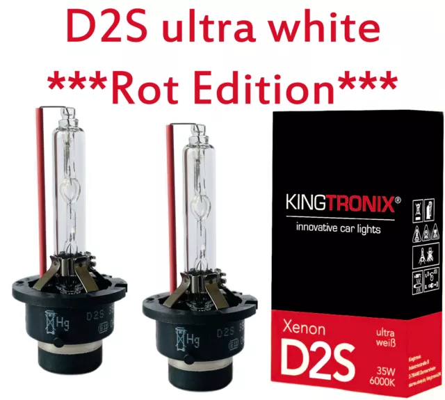 2x D2S XENON Brenner ROT 6000K für VW Touareg 7P 7L II III Touran 1T Bora Vento