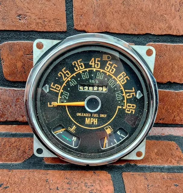JEEP CJ FACTORY Speedometer CJ5 CJ7 CJ8 Fuel Temperature Gauge 85 mph