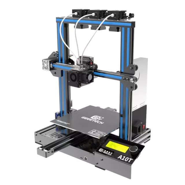 Imprimante 3D Geeetech A10T 3 in 1 out 3D Printer Mix-color Triple Extruders 2