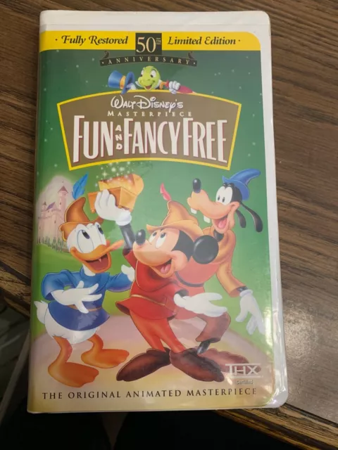 FUN AND FANCY Free (VHS, 2000, Gold Collection Edition) $5.00 - PicClick