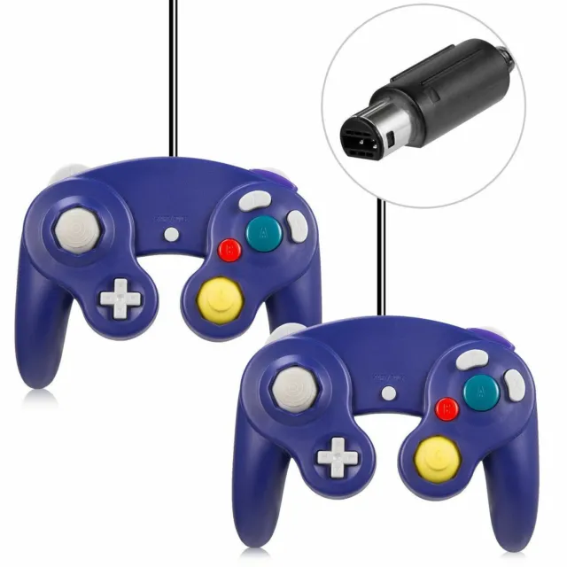 2Packs NGC GC Controller Wired GamePad for NGC Gamecube &Wii U Game Console