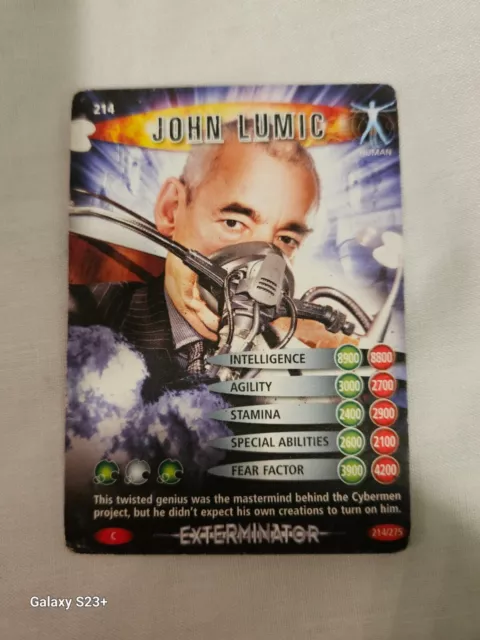 Doctor Who Battles In Time Card John Lumic 214