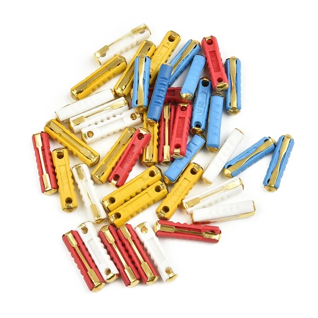 40 Pièce Set 5A 8A 16A 25A 4 Values Voiture Auto Cuivre Fusibles de Rechange Kit