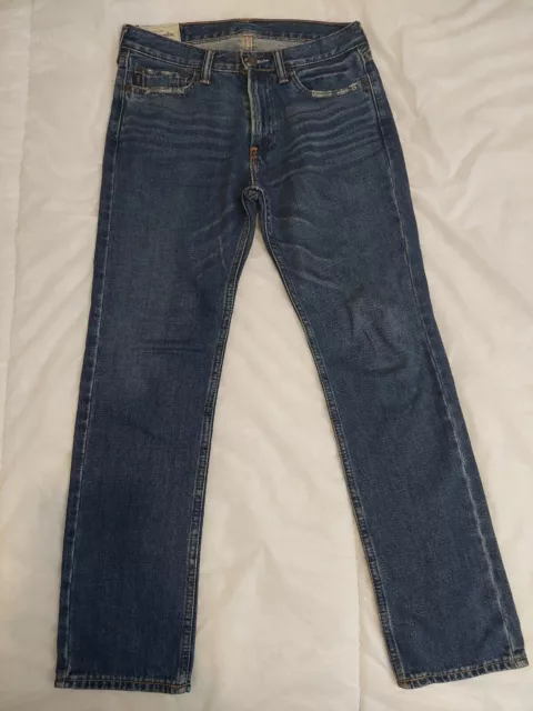 Jeans Abercrombie Bambini 16 anni W30 L29 Ragazzi e Ragazze Denim Blu Smart Preloved 2