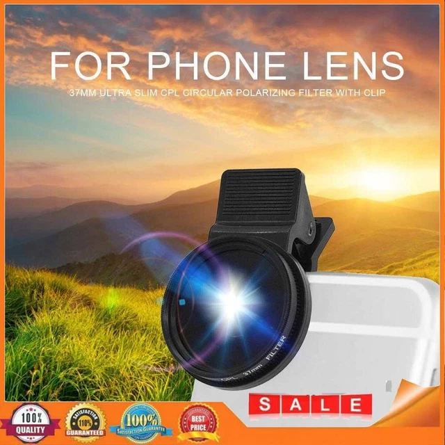 37mm CPL Filter with Clip for Phone Lens Ultra Slim Circular Accessories