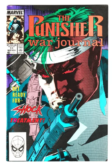 PUNISHER War Journal #11 Marvel Comics Book NM 1989 Never Read Comic