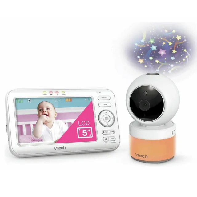 VTech VM5463 Digitales Video Babyphone mit Kamera Nachtlicht Pan Neigungszoom