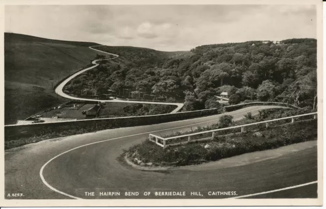 PC05025 The Hairpin Bend of Berriedale Hill. Caithness. RP