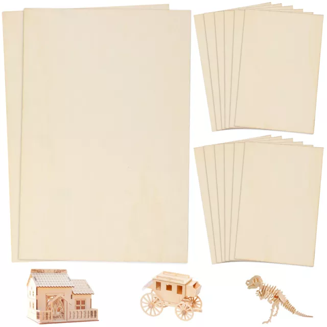 Plywood Sheets 14pcs Blank Basswood Sheets for Cricut Maker Crafts Wood Burning