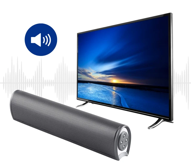 Soundbox Bluetooth TV Haut-Parleur Soundbar sans Fil Stéréo Subwoofer Amplifie