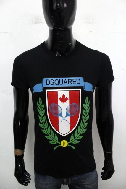 T-shirt Dsquared2 Homme - Noir - Logo Imprimé - Coton - Taille XXL