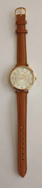 Montre Donald Duck – Cadran Blanc, Bracelet Cuir – Quartz Fiable – Idée Cadeau Mignon Et Rétro