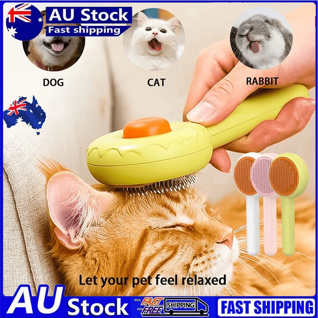 Hair Remover Pet Brush for Dog Cat Grooming Tool Self Cleaning Slicker Comb NEW