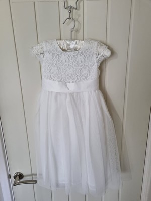 RJR John Rocha Ivory / White communion - bridesmaid - flower girl dress - Age 5