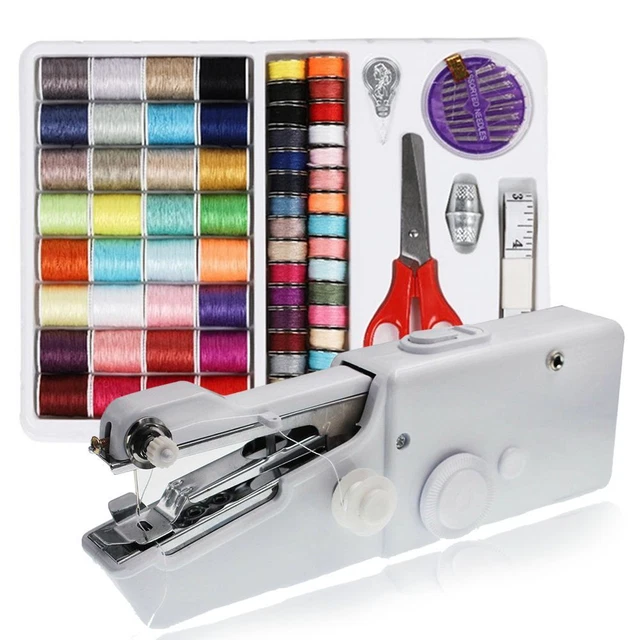 SMART MINI PORTABLE Hand-held Sewing Machine Sewing Kit Electric Tailor ...