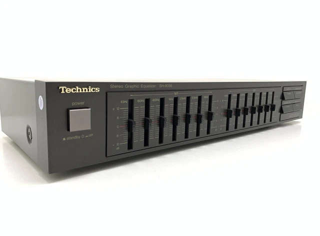 TECHNICS SH-8038 STEREO Graphic Equalizer Vintage 1988 Hi Fi Work Good ...