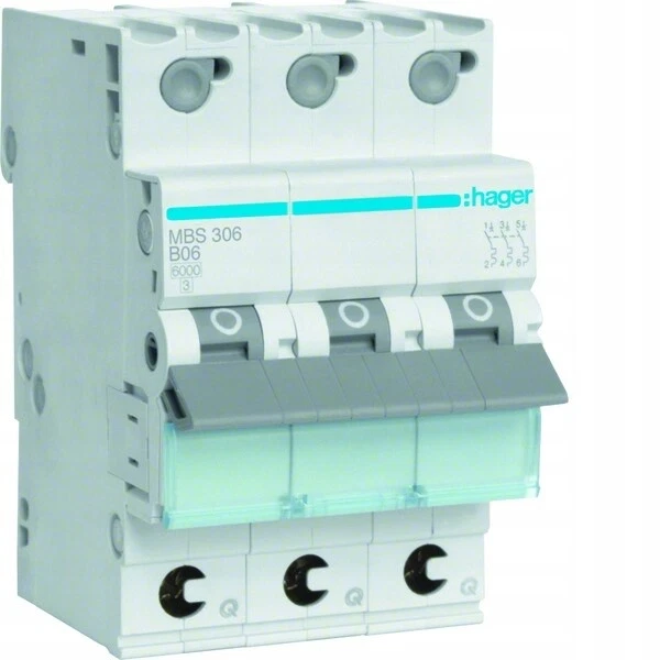 Disjoncteur 6kA 3P B 6A QuickConnect / #Z H0DY 1622