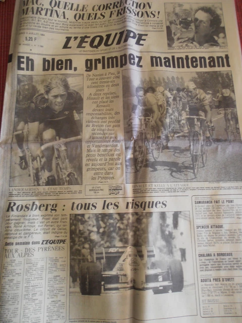 L'Équipe Magazine - Victoire De Hinault Au Tour De France, Juillet 1982 - Vélo
