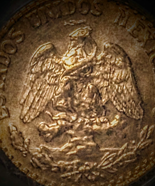 1945-Mo 2 Peso Gold Mexico Dos Pesos MS PCGS Gem BU. Authentic Uncirculated Coin