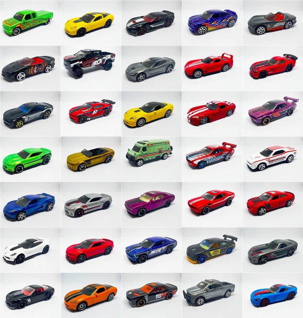 Lot Hot Wheels ID American Muscle : Camaro, Corvette, Dodge Charger