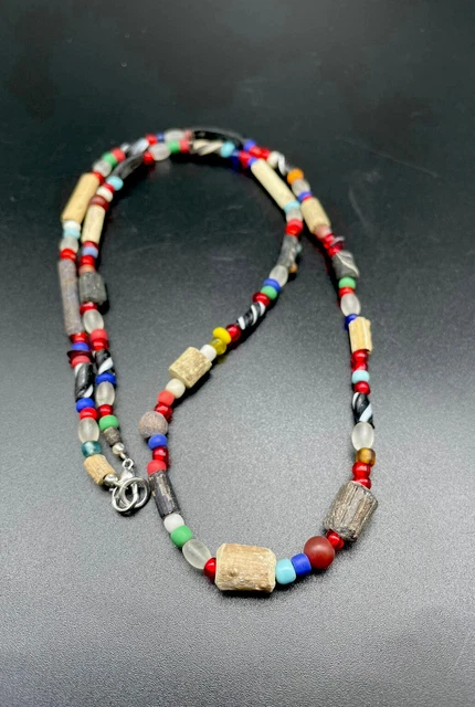 Ancient Antique Old Trade Glass Beads From Ancient Roman's From Central Asia 3