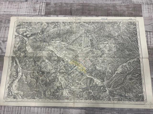 CARTE CANEVAS DE tir Manœuvre Lunéville Numéro 2 Ww1 170 RI 14/18 EUR ...