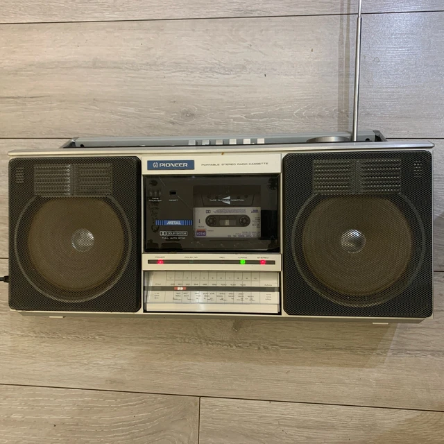 Vintage Pioneer SK-21 Boombox AM/FM Cassette Stereo For Parts As Is