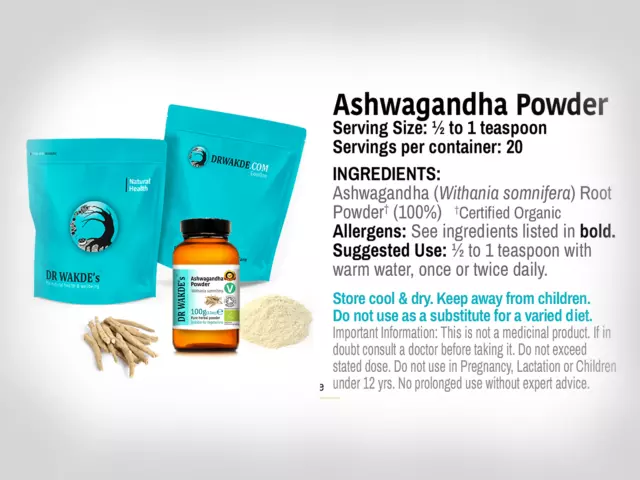 DR WAKDE'S Organic Ashwagandha Powder (Indian ginseng | Withania somnifera) |... 3