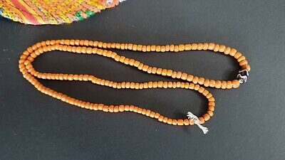 Old Sumba Island Orange Glass Beaded Necklace …beautiful collection piece