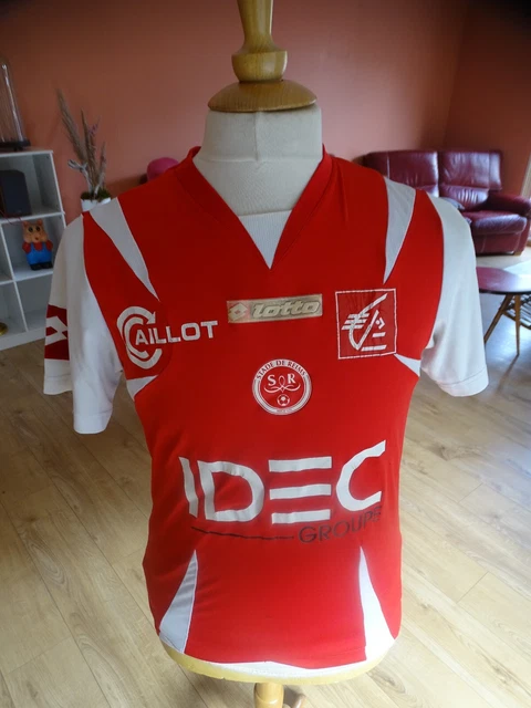 Maillot De Foot Stade De Reims 2008/2009, Domicile, XL, Porté, Kermorgant #18, Lotto
