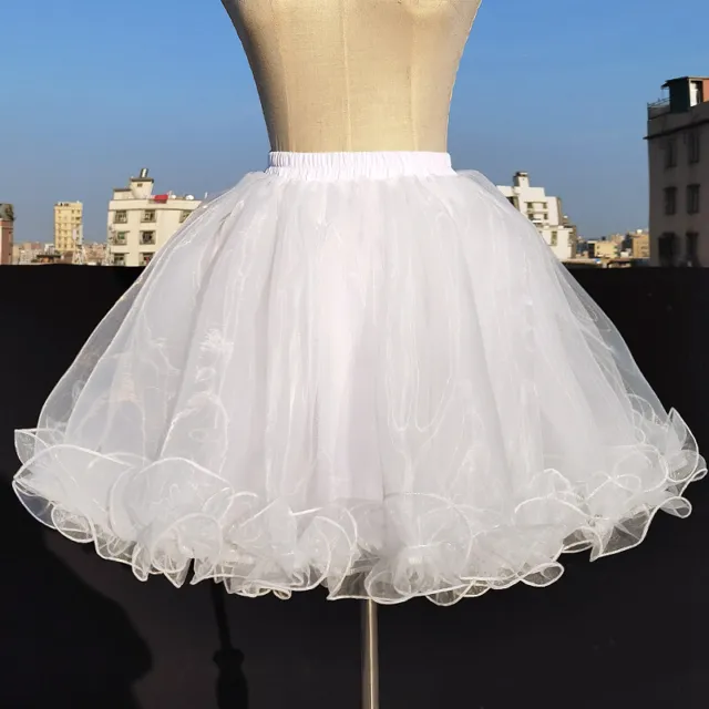 Da Donna a Balze Organza Rete Sottoveste Crinolina Sottogonna Tutu Gonna Dolce