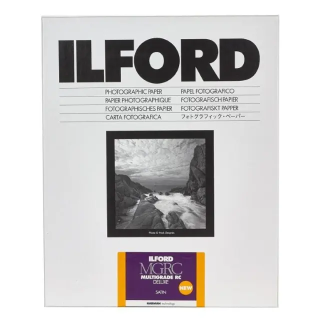 Ilford Multigrade RC Deluxe Satin 8x10" 20.3x25.4cm 25 Sheets