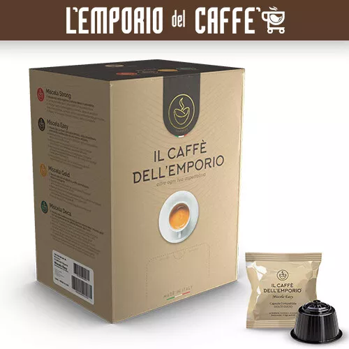 100 Capsules Il Caffè Dell'Emporio Compatible Nescafe Dolce Gusto Easy Bleu