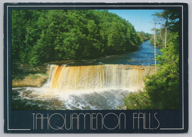 State View~Tahquamenon Falls @ Michigan Upper Peninsula~Continental Postcard