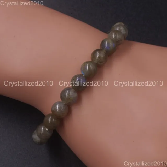 Handmade 10mm Mixed Natural Gemstone Round Beads Stretchy Bracelet Healing Reiki
