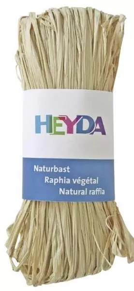 HEYDA Naturbast natur Florbast Raffiabast Bindebast 50g Floristik Basteln