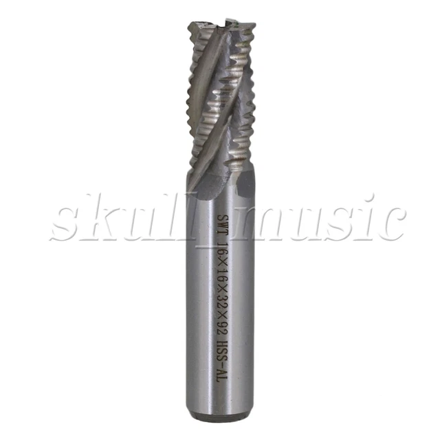 Four Blades Industrial Products Straight Shank Wave Edge Milling 16mm