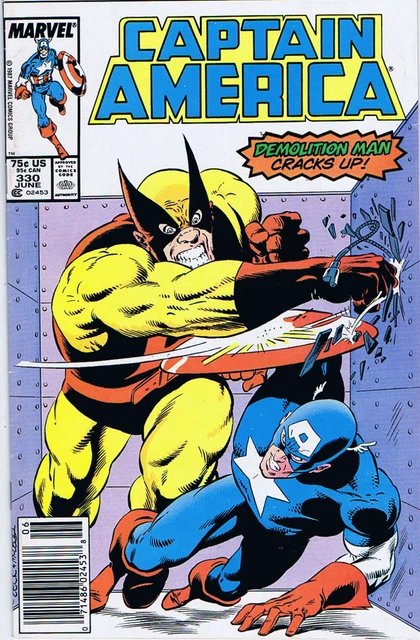 Captain America #330 Marvel Comics 1st App Night Shift Newsstand Jun 1987 (FNVF)